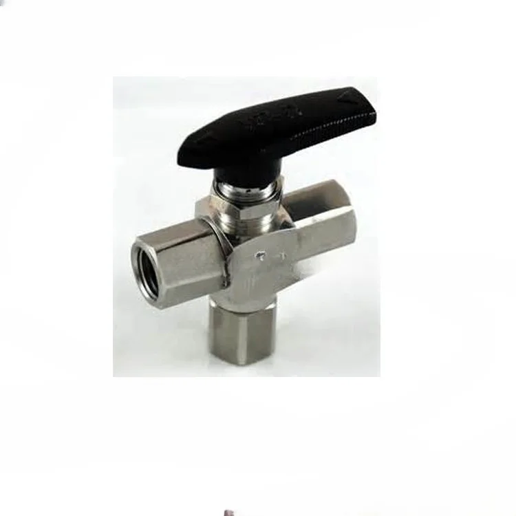 13000psi High Pressure 1/4 3 way 2way Ball Valve Stainless Steel for Gas