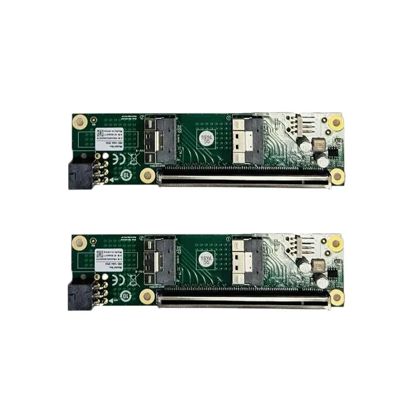 2*SlimSAS 8i x2 to PCIe4.0 x16 adapter SFF-8654 amplifier card + 8654-8654 70CM cable