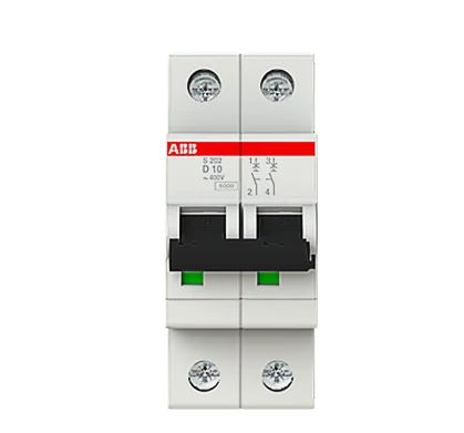

Miniature Circuit Breaker 10113735 S202-D10 2P | 10A | D | 6KA 2CDS252001R0101