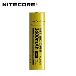 Nitecore NL1836 18650 3600mAh (nowa wersja NL1835) 3.6V 12.96Wh akumulator Li-on wysokiej jakości z ochroną