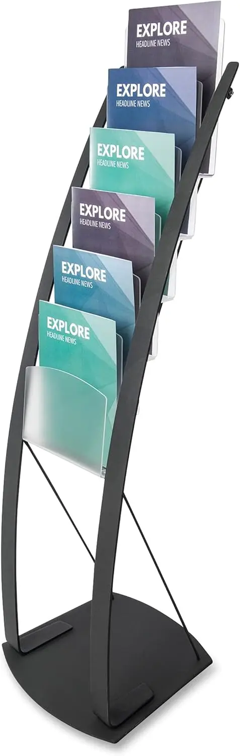 Contemporary Floor Display Literature Rack, 49