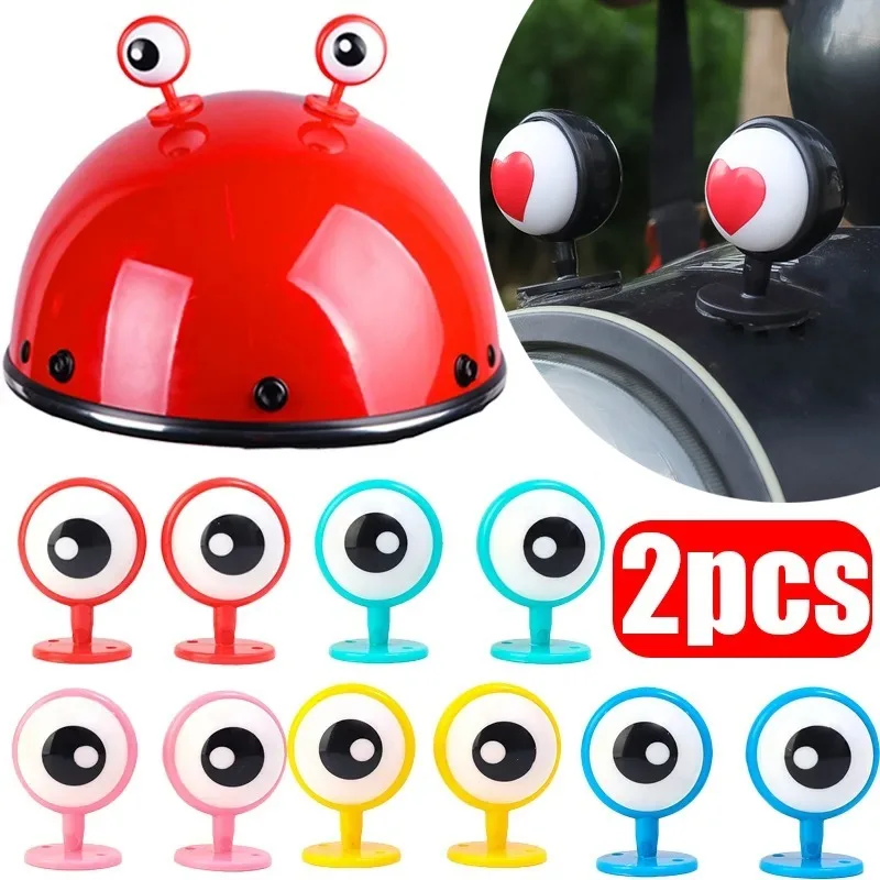 

Black Eye Styling Helmet Decoration Motorcycle Electric Car Helmet Modeling Double-sided Stickers Decorative Helmet Accessories