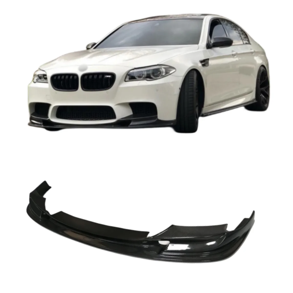 

3D Style Car Spare Parts Car Bumper Lip Carbon Fiber Front Lip Perfect Fitment For BMW 5 Series F10 M5