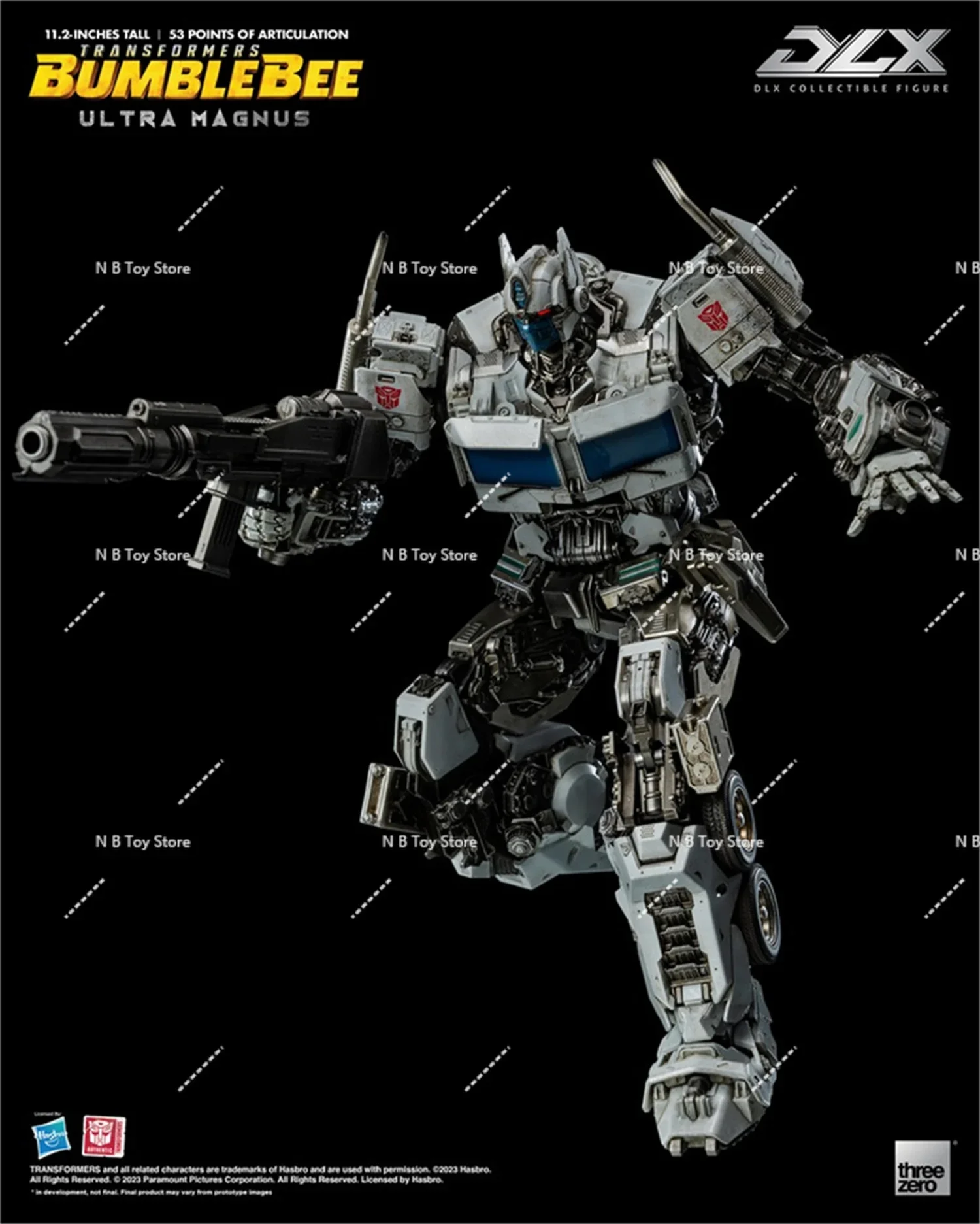 Original ThreeZero 3A G1 MDLX Transformation DLX Ultra Magnus OP Prime 53 Points d'articulation figurine d'action de haute qualité