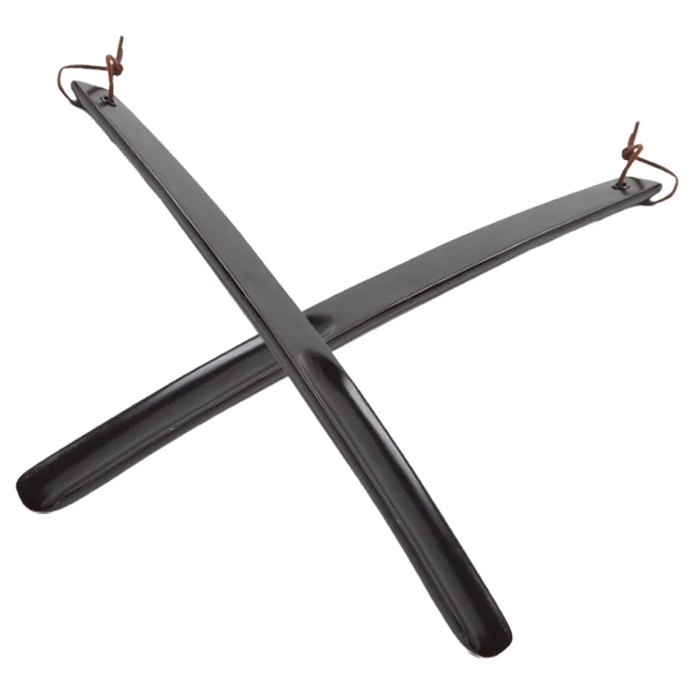 

38Cm Wooden Shoehorn Tool Portable Long Handle Shoe Lifter For Home Hotel Use Smooth Lightweight Compact Design Random Color