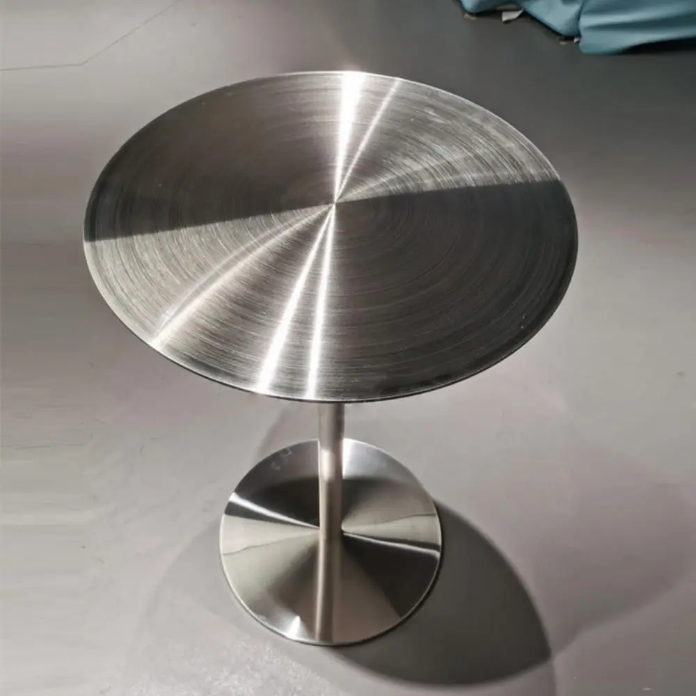 

Dining Table,Stainless Steel Side Table,Round Bar Table Modern Bistro Pub Tables,Stainless Steel Cocktail Table Breakfast Desks