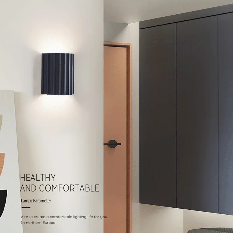 

SANDYHA Nordic светодиодные настенные светильники из смолы, элегантный домашний декор для гостиной, спальни, коридора, лестницы, универсальное функциональное освещение