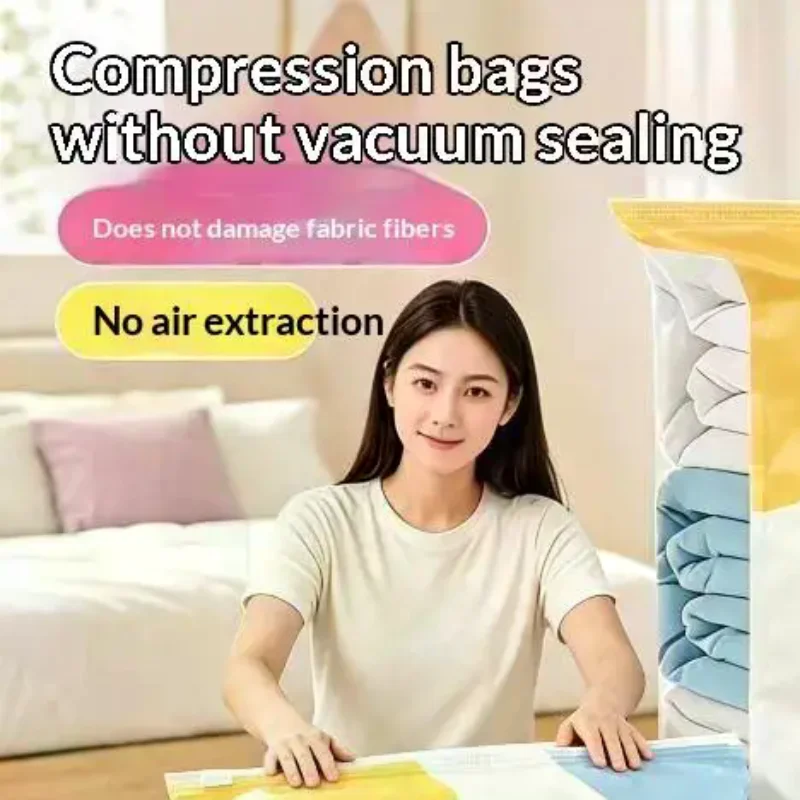 1PC Thickened Vacuum Compression Bag, Transparent Quilt Vacuum Bag , Household Clothing Storage And Sorting Bag , Storage Bag