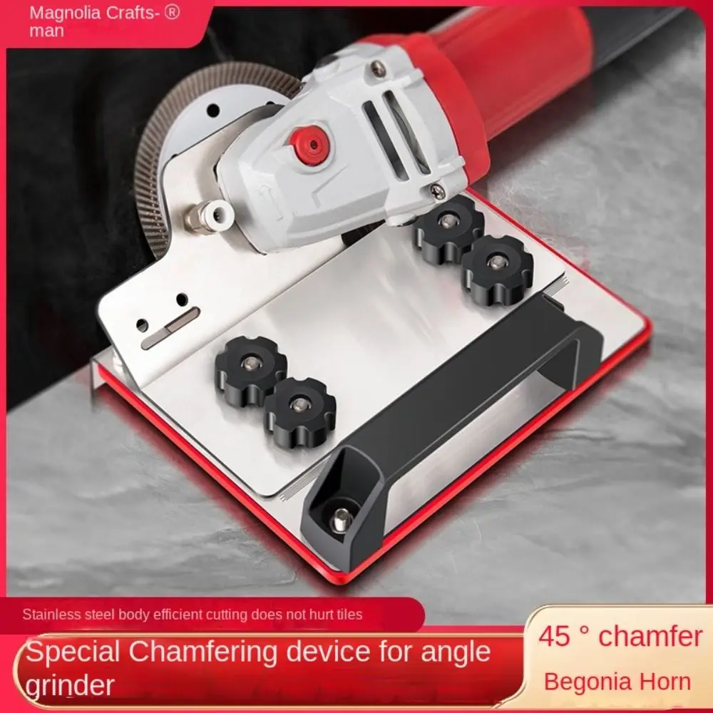 

45 Degree Chamfer Angle Grinder Stand Cutting Remove Dust Tile Grinder Attachments High-precision Antirust