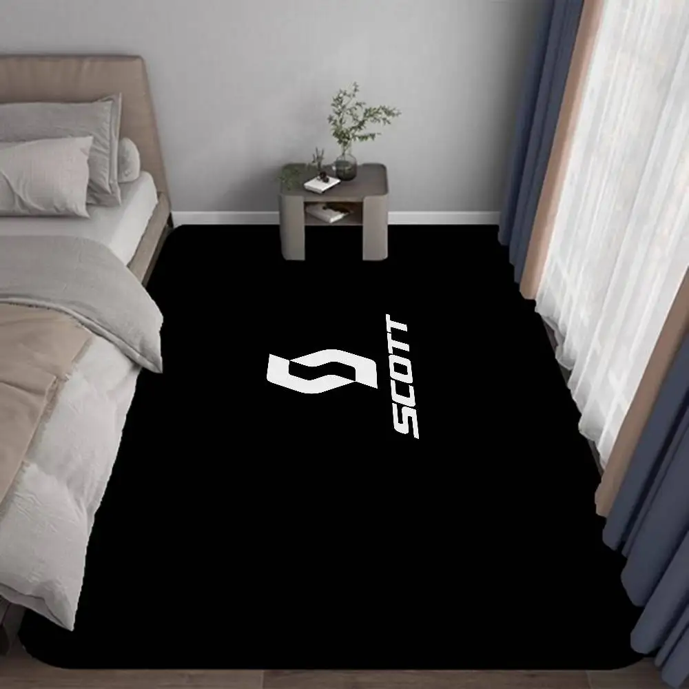 S-ScottS Bike Logo Bathroom Mat Non-Slip Laundry Room Mat Laundry Decor Balcony Child Living Room Toilet Rug
