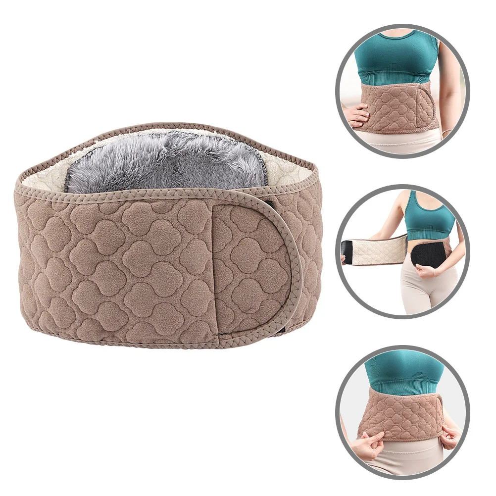 

Thickened Warm Waist Protector Soft Thermal Waist Belt for Winter Cold Weather Activities Stomach Body Wrapping Band
