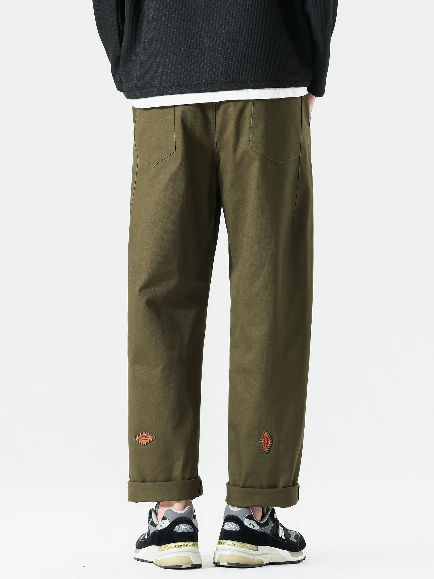 

Retro Japanese Sle Straight Leg Workwear Pants Men's Trendy Brand Loose All-Match Casual Long Trousers Autumn Cotton