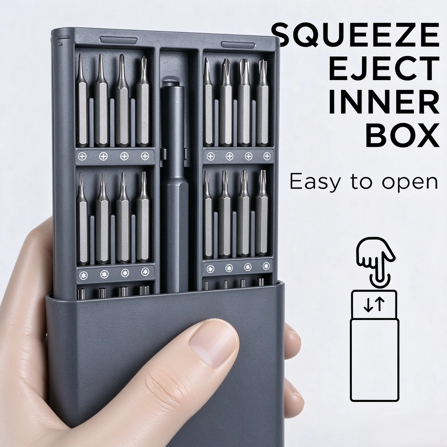 63 in 1 Magnetic Precision Screwdriver Set Kit Professional Repair Tools for Phone PC Electronics Computer with Torx Hex Bits