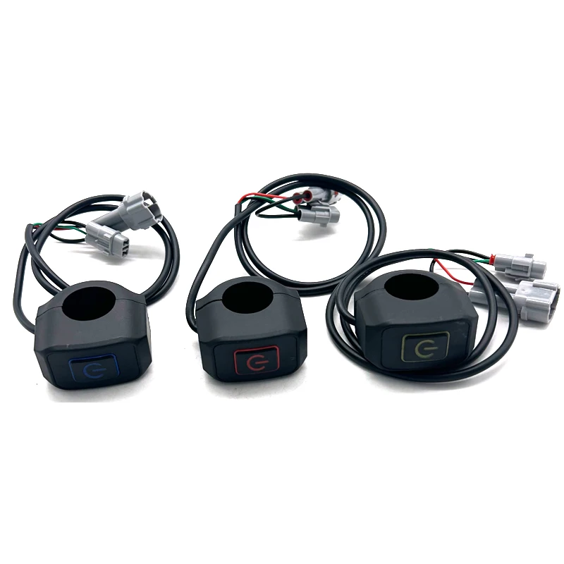 1pcs Waterproof Motorcycle Headlight Self-locking Switch With LED For Sur-Ron Surron Light Bee S & Light Bee X Motocross Parts