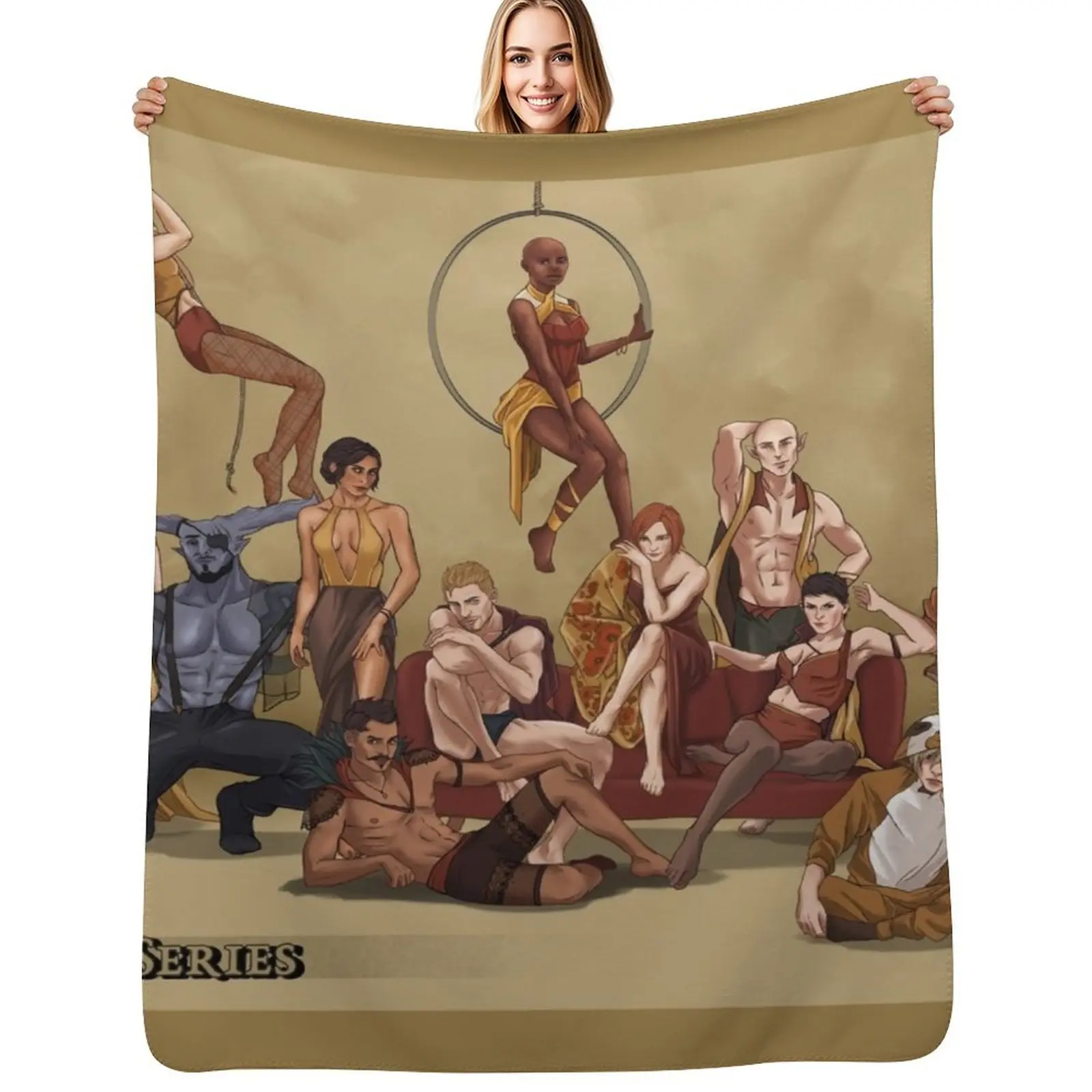 

Dragon Age Inquisition - PJ's Series Throw Blanket Color Fast Cozy Throw Blanket