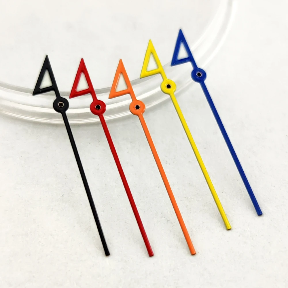 NH35 Zeiger, Sekundenzeiger, kleine Flagge, grün leuchtende Zeiger, Uhrenteile, Ersatzteile, NH35-Uhr, Uhrenzubehör