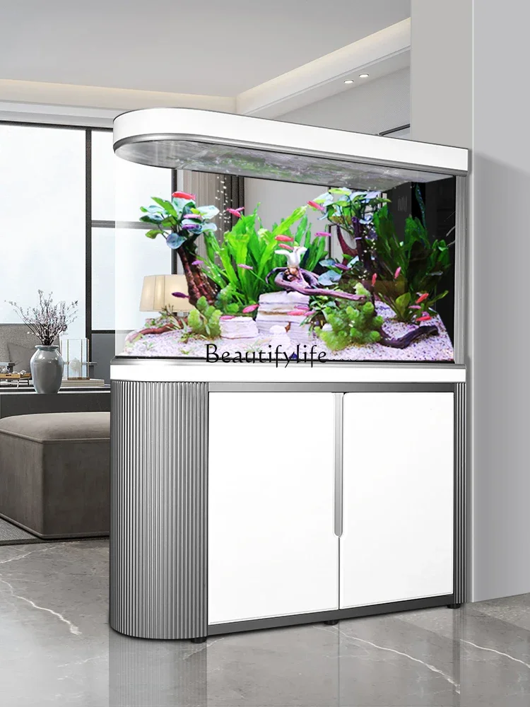 Bottom Filter Fish Tank Floor Household Subareas Screens Change Water Light Luxury Ecological Aquarium