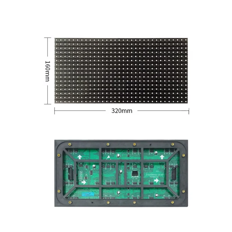 P10กลางแจ้งสีเต็มประตูโมดูลสีเต็มรูปแบบจอแสดงผล LED โฆษณาอิเล็กทรอนิกส์หน้าจอขนาดใหญ่สีเต็มรูปแบบ