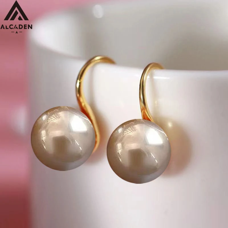 Exquisite Luxus-Damenohrringe, funkelnde Muschelperlen-Schmuckaccessoires