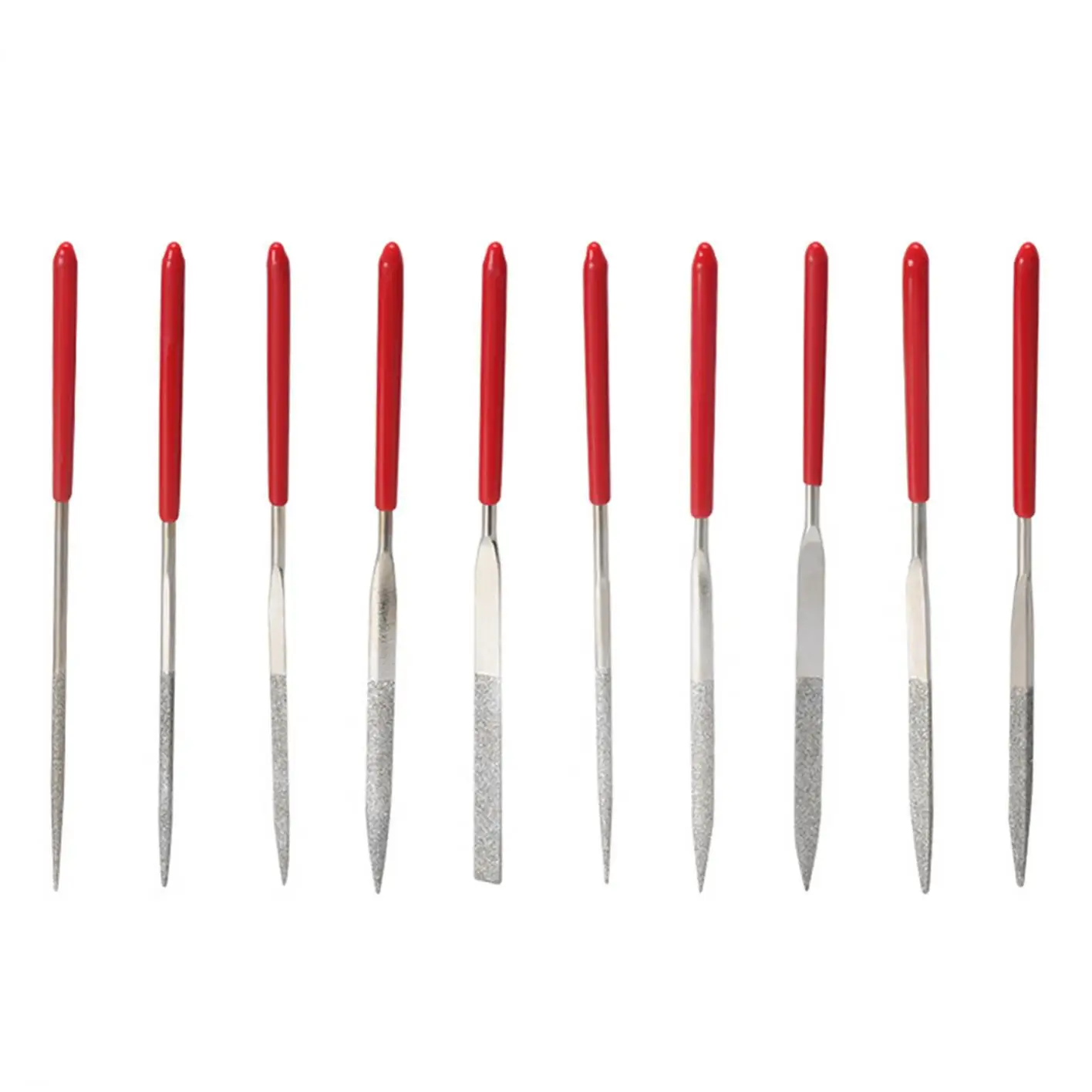 10pcs 3 x 140mm Diamond Needle File Set for Jewelry Metal Wood Ceramic Glass Stone Craft Sharping Working Hand Carving Tool