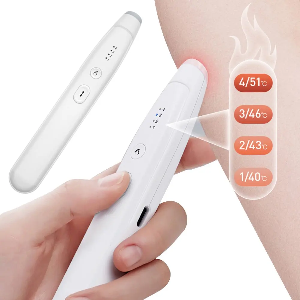 Electronic Mosquito Bite Pen Natural Anti-Mosquito Bite Heat Pen 4 Level Adjustable Rechargeable Infrared Pulse Anti Itch Pen