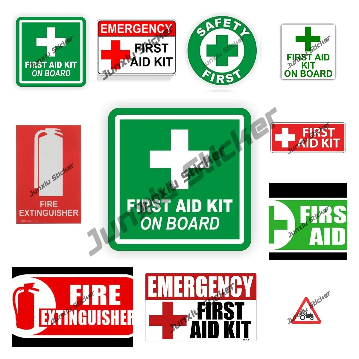 Safety First Hard Hat Sticker logo Firefighter Firemen Helmet Decal Waterproof Decor