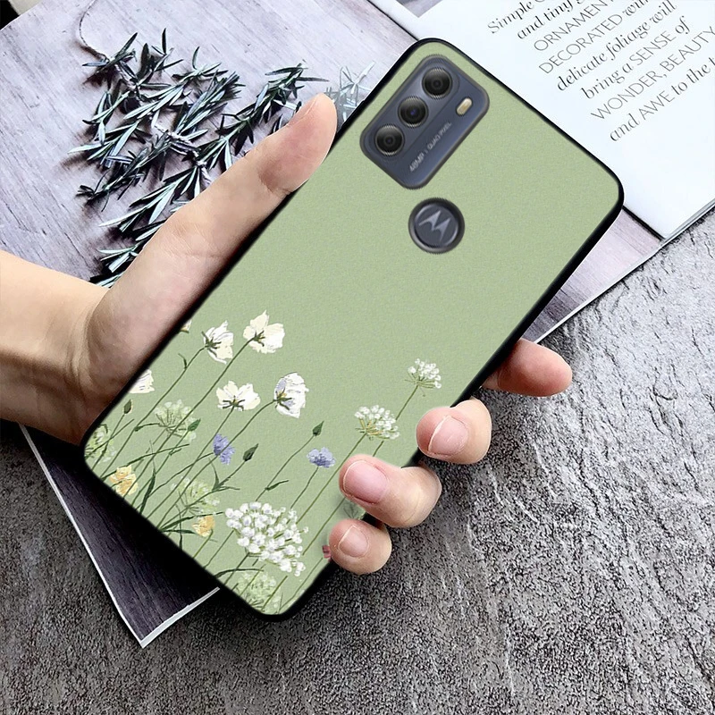 Pear Blossom Cherry Flower Phone Case For Moto G84 G22 G32 G42 G52 G62 G53 G72 G60 G60S G24 G10 G20 G30 G13 G50 G 5G G Pure