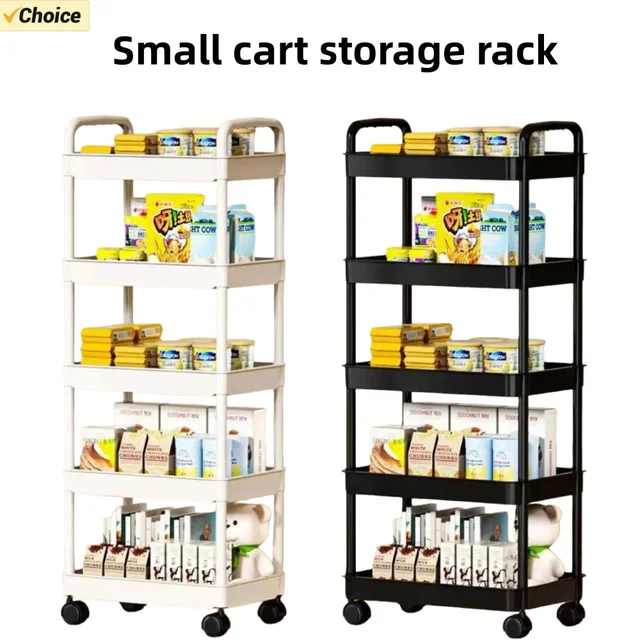 5-Tier Floor Standing Trolley Cart 1