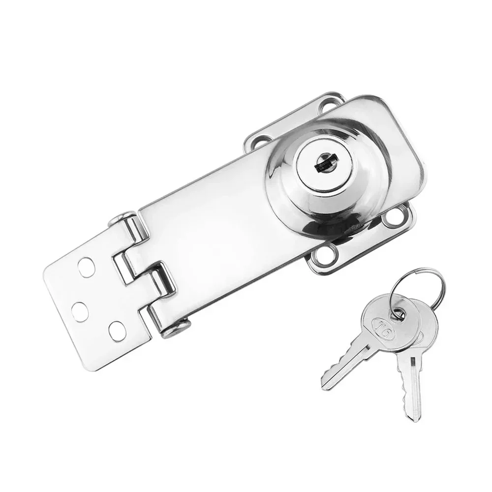 1Pc Marine Boats Stainless Steel 316 Locking Hasp Safety Lock Hatch Cabinet Door Cabin Deck Locker Hatch Latch Yacht Accessories