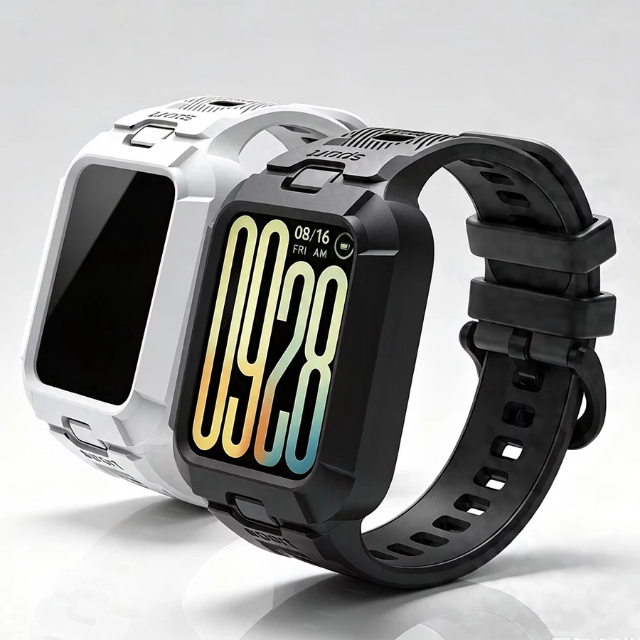 Image of Hülle+Armband für Xiaomi Mi Band 8 9 10 Pro Rundum-Schutz Stoßfänger-Abdeckung Schutzhülle Armband für Mi Band 8/9/10 Pro Armband