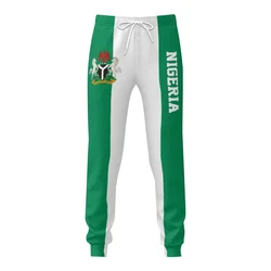 Mens Sweatpants Nigeria Flag Nigerian Pants with Pockets Joggers Soccer Football Multifunction Sports Sweat With Drawstring