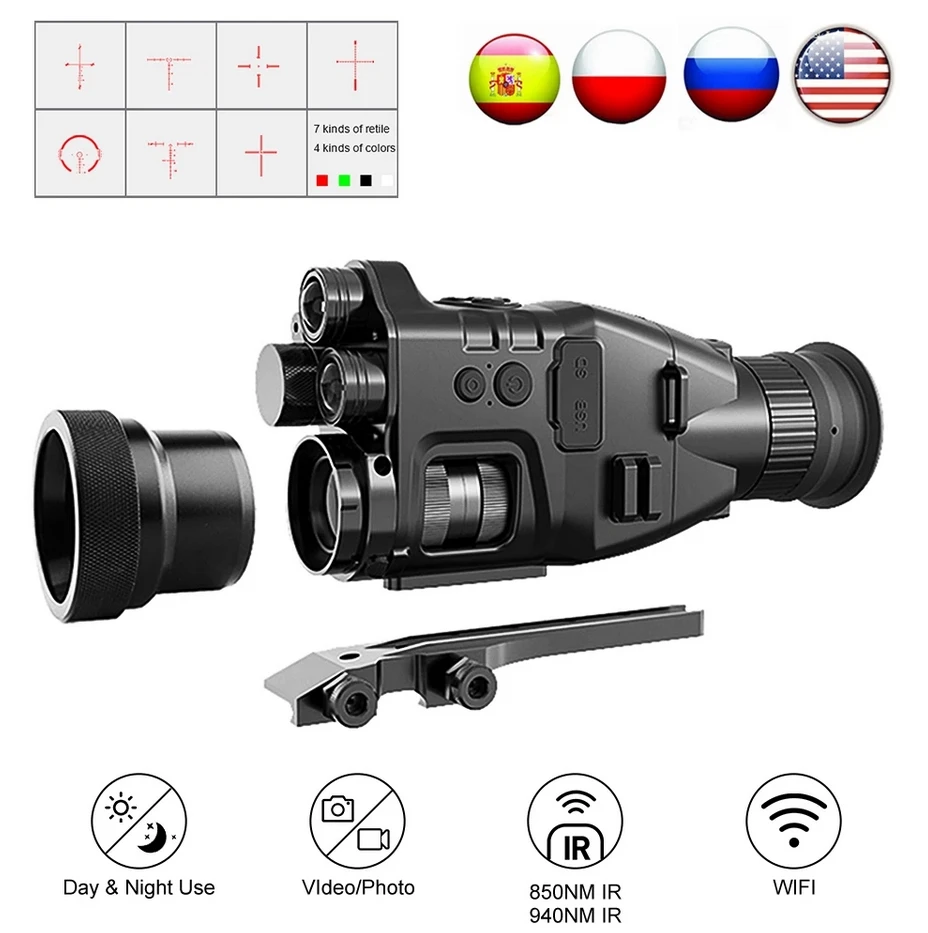 Henbaker CY789: La Mejor Lente de Visión Nocturna Digital con WiFi para Cazadores y Observadores de Naturaleza