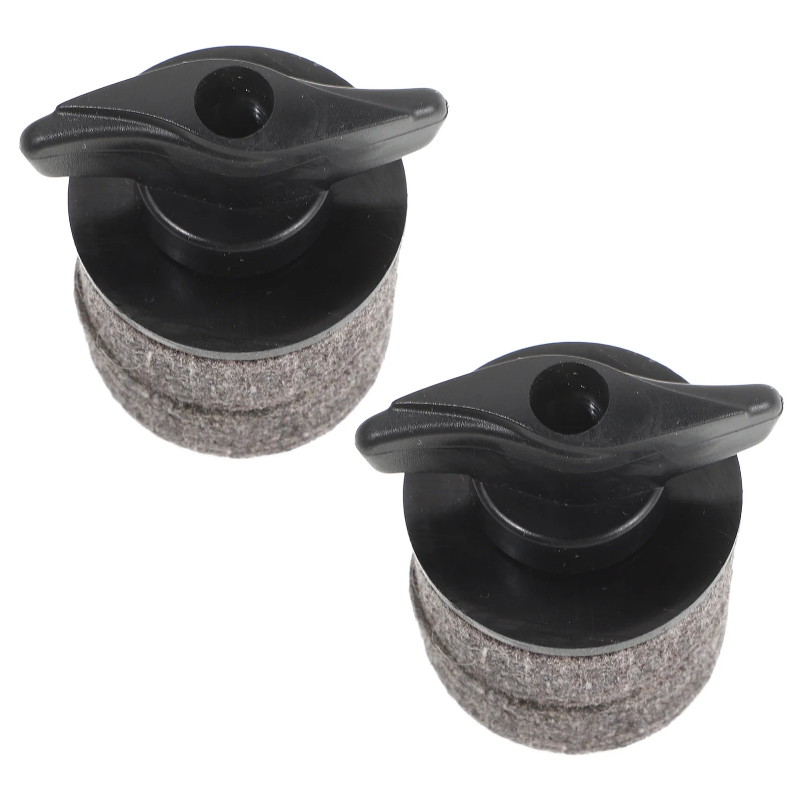 

2 Set Cymbal Holder End Cap for Flat Handrail Parts Wing Nut Drum Accessories Paddle Compatible Musical Instrument