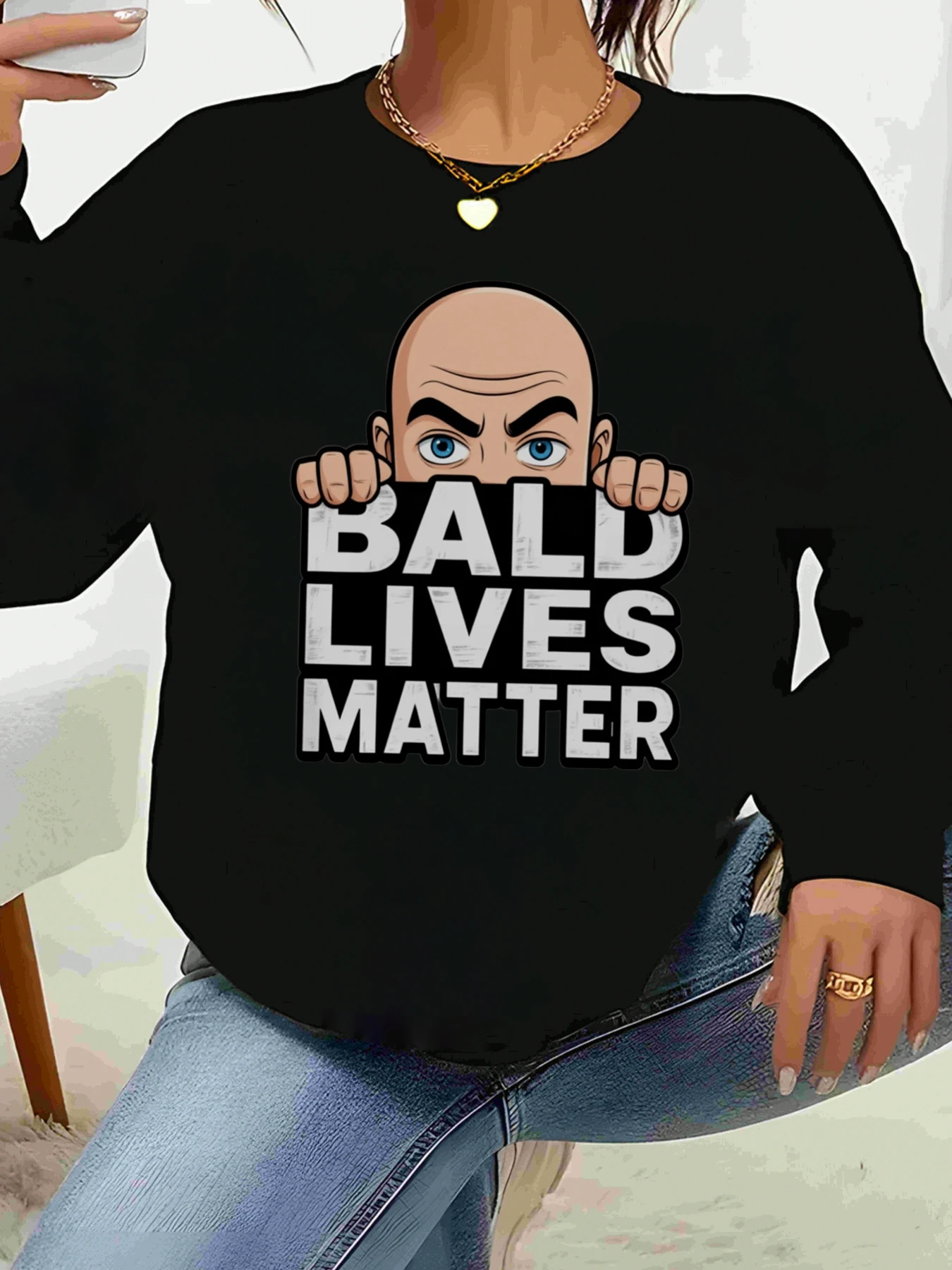 

Футболка с длинными рукавами и графическим принтом Black Lives Matter, повседневная одежда для женщин, повседневная одежда