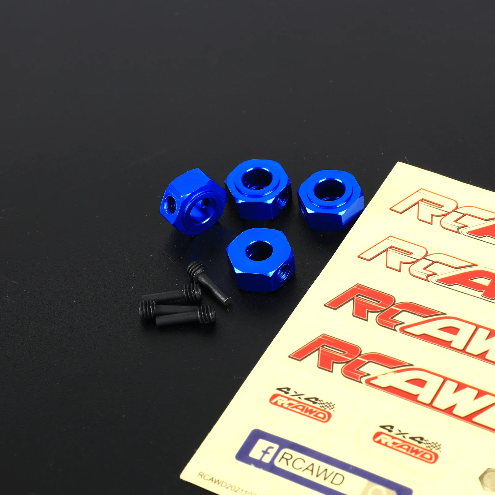 RCAWD koło Adapter sześciokątny sześciokątne zestaw przypinek do 1/10 LOSI Baja Rey 4WD 1/10 młotek Rey U4 Rock Racer ulepsza części