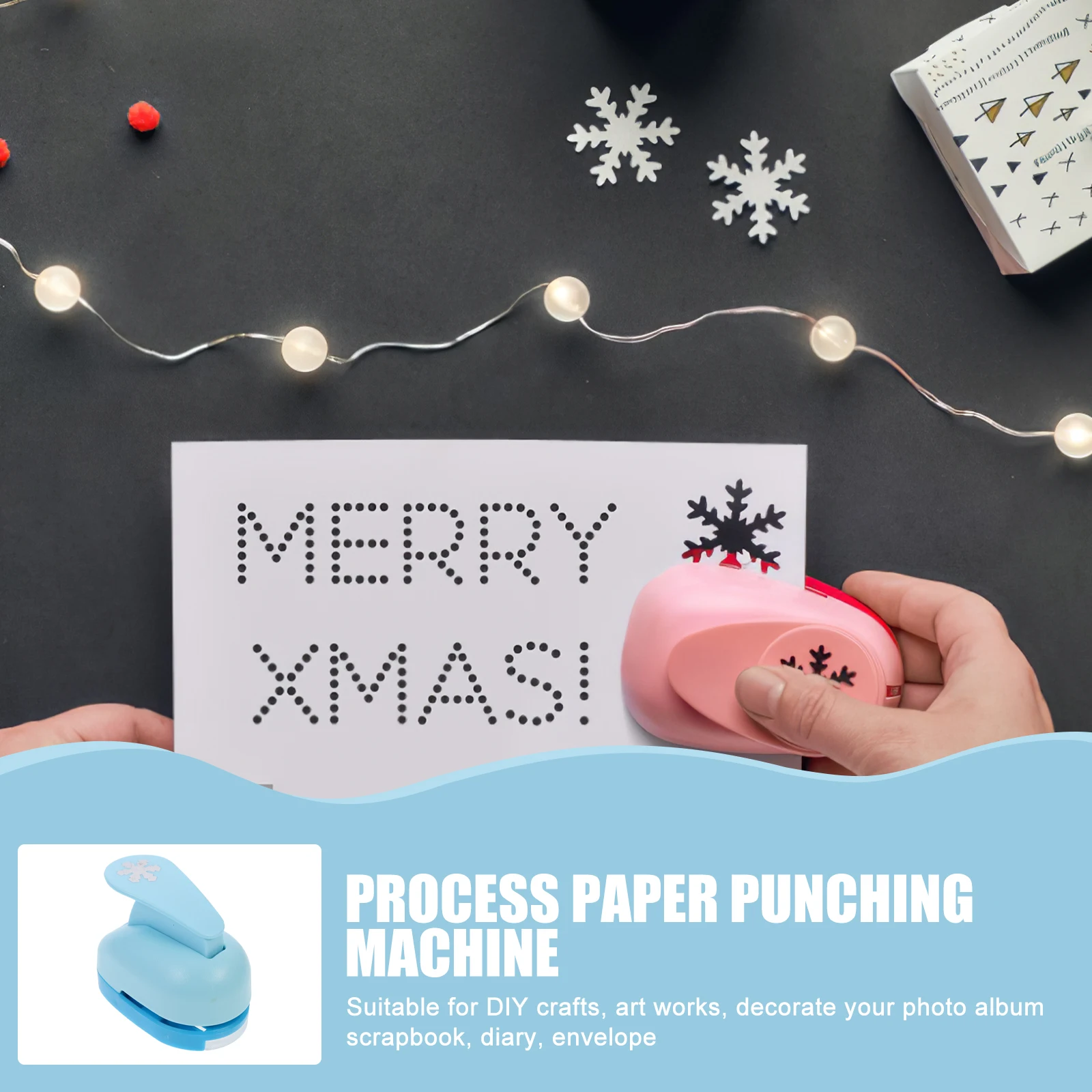 

10Pcs Portable DIY Crafts Paper Puncher Flower Design Scrapbooking Art Punch Tool