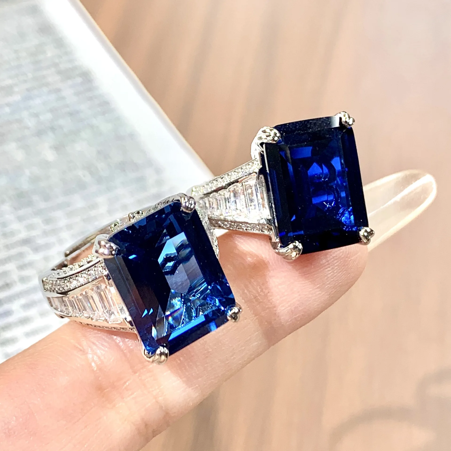 European and American best-selling cultivation gem open-ended adjustable ring, small-scale high-end style ring for women