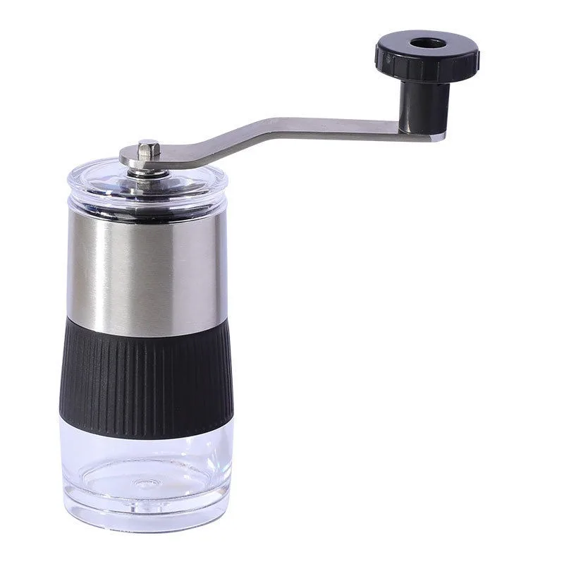 

Stainless Steel Manual Coffee Grinder Portable Hand Crank Burr Mill for Home Travel Espresso French Press Fresh Ground Beans