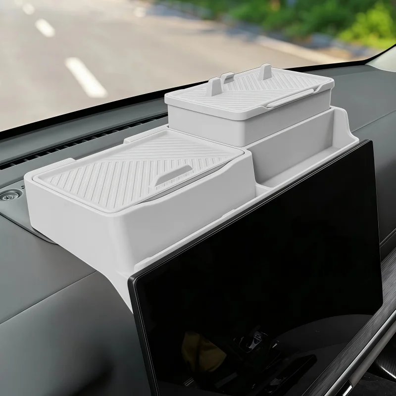 Fit for GWM Haval H10 Car Central Control Screen Back Split-type Silicone Tissue Storage Box Car Interior Modification Supplies
