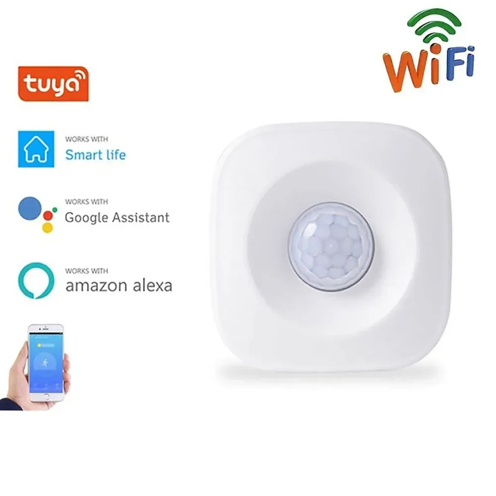 

Tuya WiFi PIR Smart Home Security Alarm Motion Sensor Smart Life Apps Wireless Human Motion Detection Infrared Detector