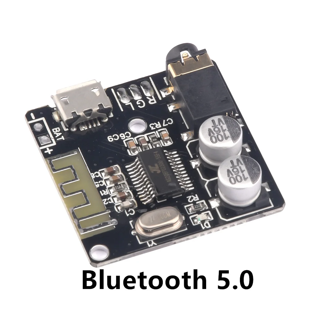 Bluetooth Audio Receiver Board Bluetooth 5.0 MP3 Lossless Decoder Board Wireless Stereo Music Module 3.7-5V XY-BT-Mini