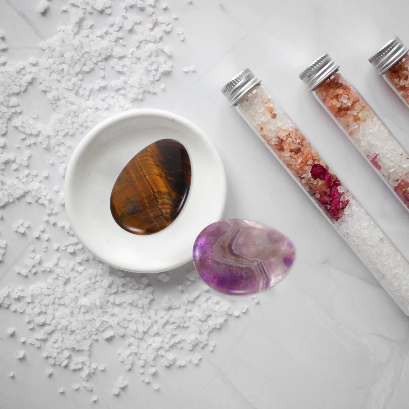 

2 Pcs Massage Stone Finger Thumb for Pressure Decorate Rocks Worry Stress Home Decorative