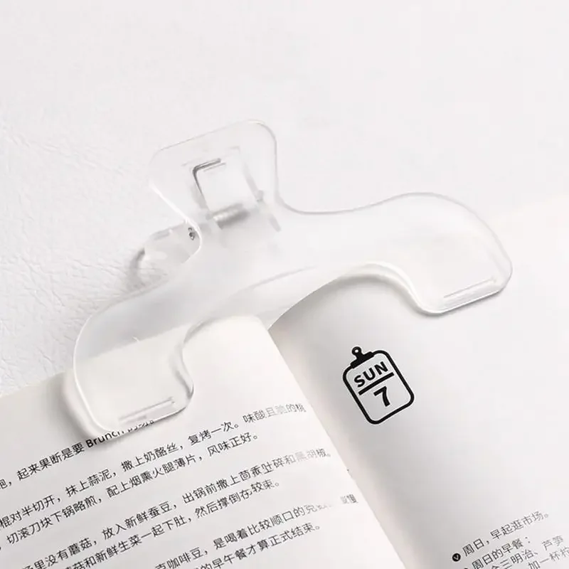 Transparent acrylic plastic book clip, simple reading aid, fixed book holder ,niche design practical note holder