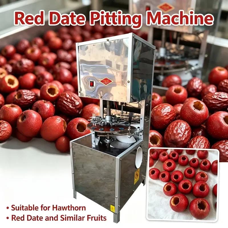 Stoner Machine Hawthorn Core Extractor Red Date Kernel Remover Jujube Pitting Machine Round Stone Fruit Removing