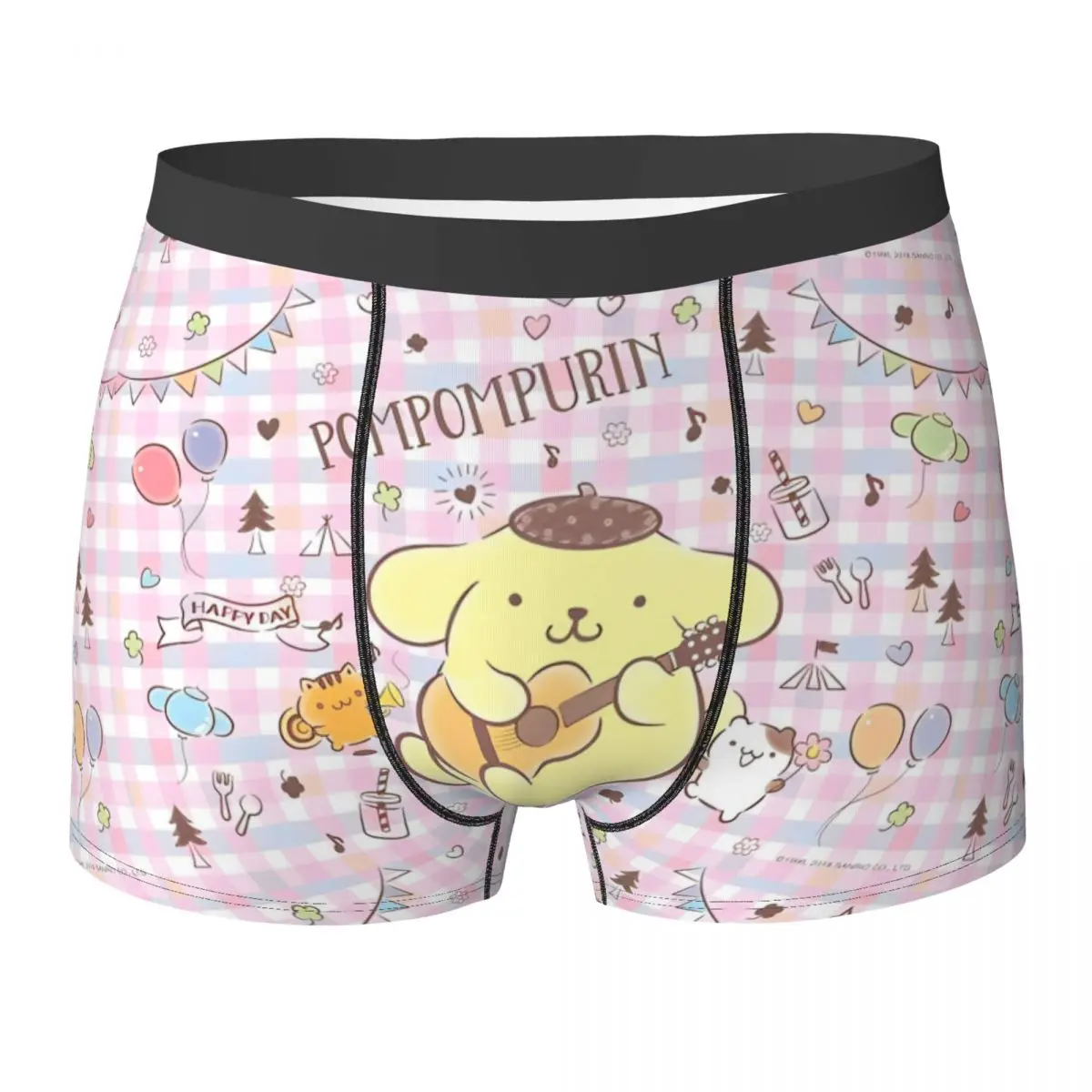 

Нижнее белье Pom Purin Sanrio, сексуальные мягкие трусы, дизайнерские трусы-боксеры для мужчин, боксеры большого размера