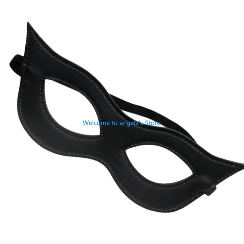 X4YC Practical Friendly PU Leather Masquerades Mask For Stage Performances Cosplay Parties Adjustable Costume Accessory