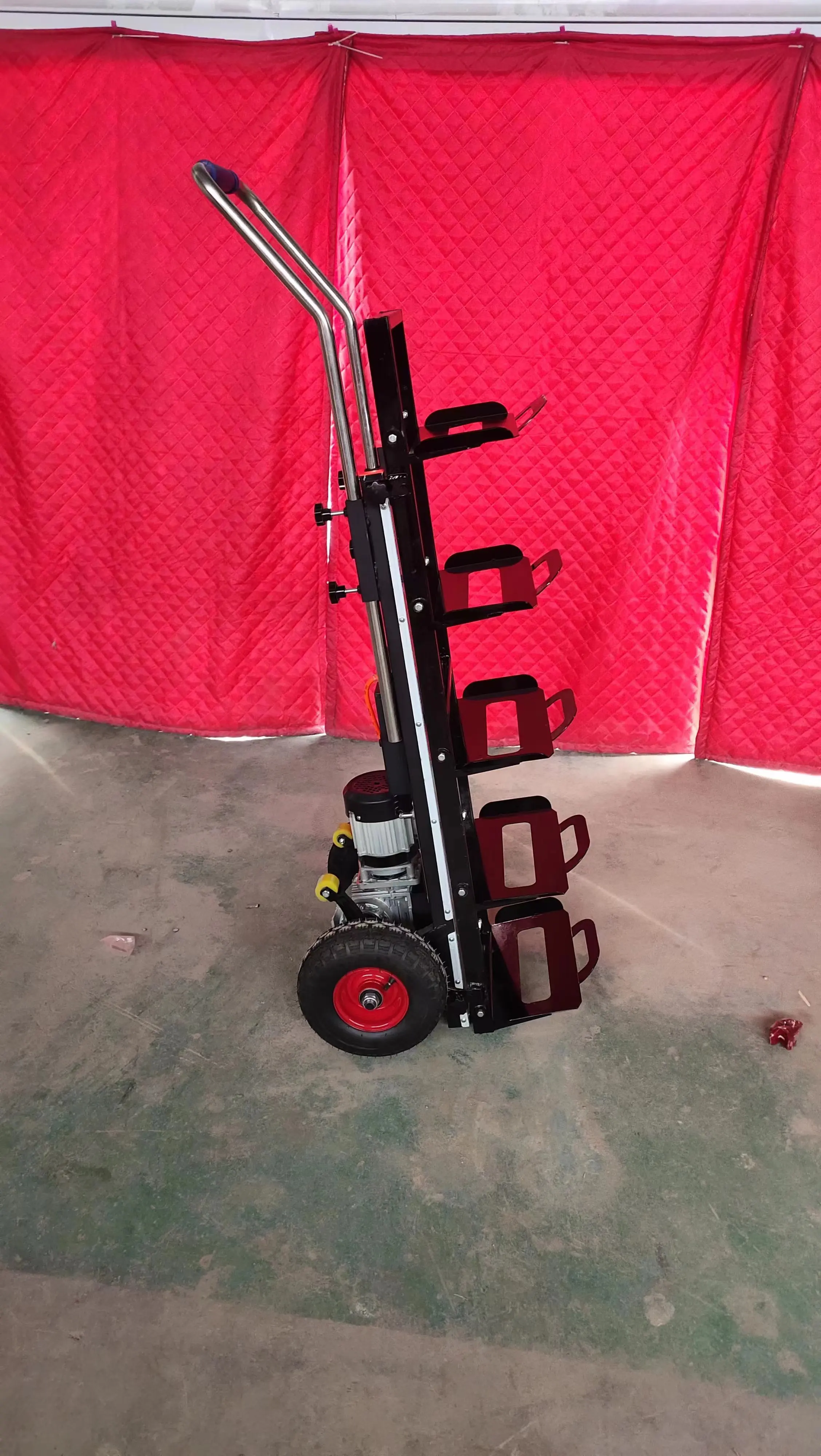 دلو آلة تسلق الدرج عربة كهربائية نقل الدرج طبل المواد التعامل مع المعدات أداة 300 كجم 400 كجم #5