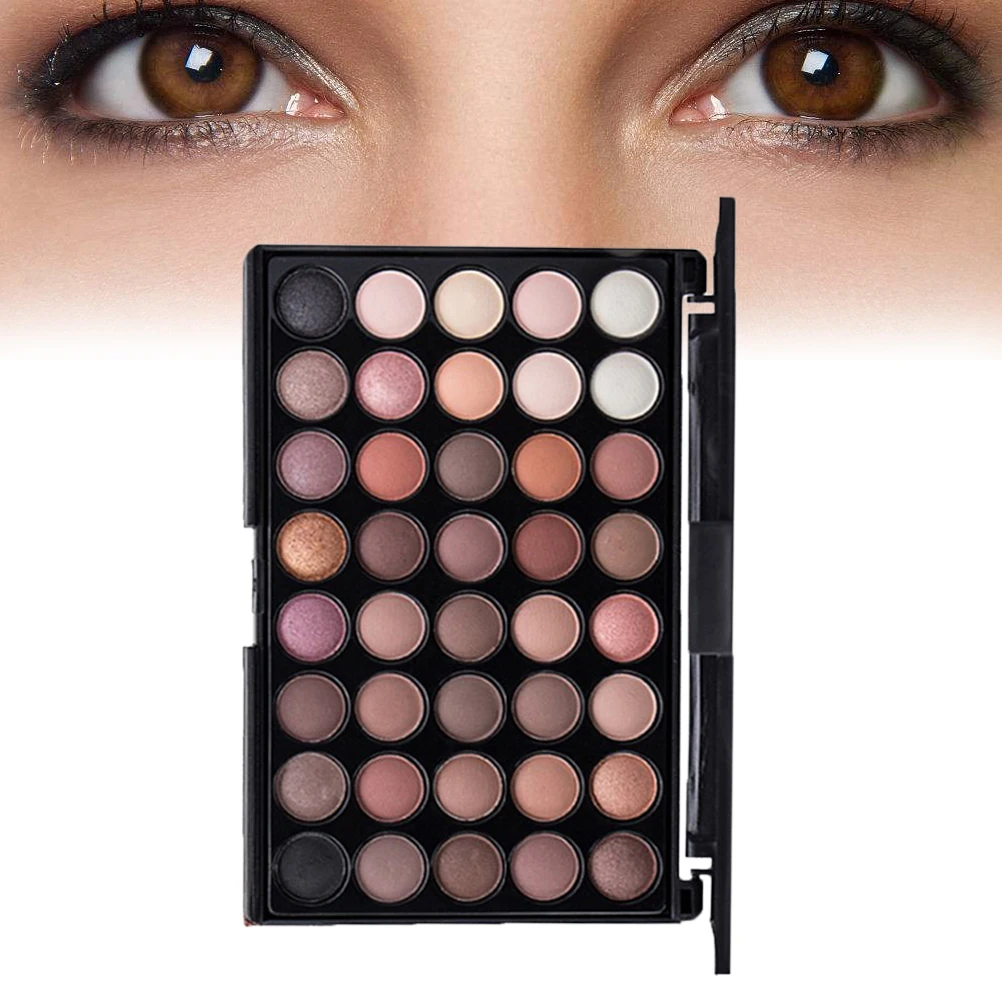 40 Colors Eye shadow Palette Matte Shimmer Finish Smokey Style for Party Performance Lasting Waterproof Glamorous Festival