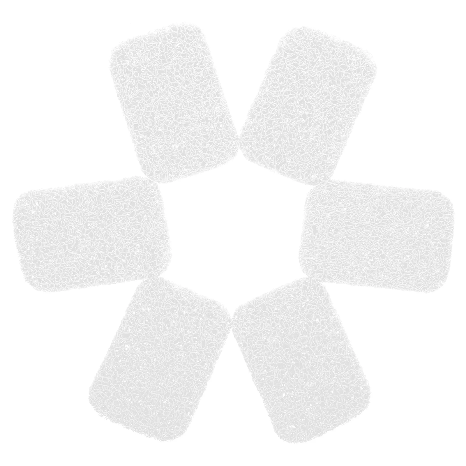 

6pcs Non-Slip Pvc Soap Dish Draining Water Mat Bathroom Shower Holder Kitchen Storage Recyclable Soap Pad Smooth Edge