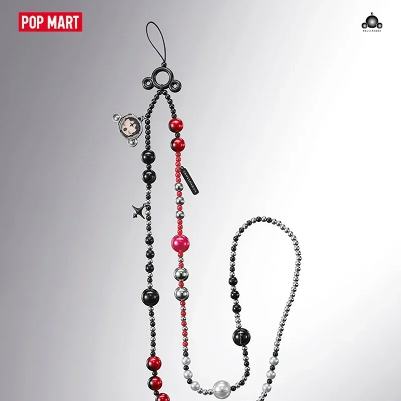 POP MART SKULLPANDA The Sound Series Blind Box Mobile Phone Hanging Chain Mystery Box Toys Kawaii Ornaments Figurines Home Decor